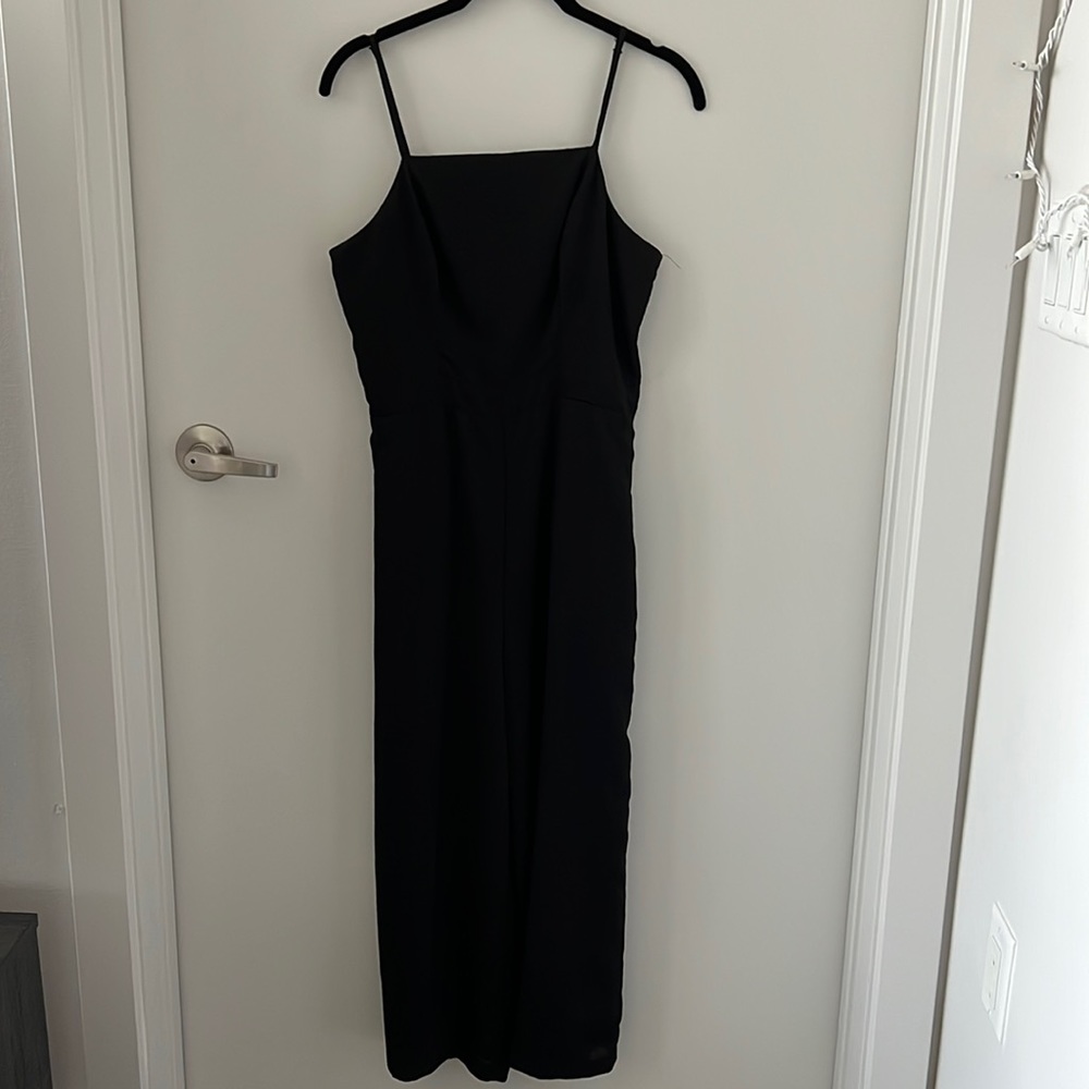 ✨LIKE NEW✨ 4 Sienna Spaghetti Strap Black Jumpsuit